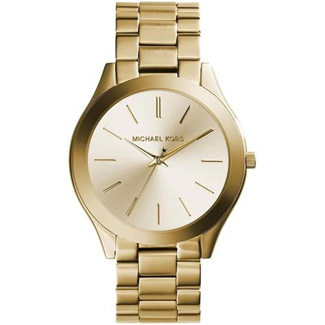 michael kors slim runway watch gold|michael kors women's runway watch.